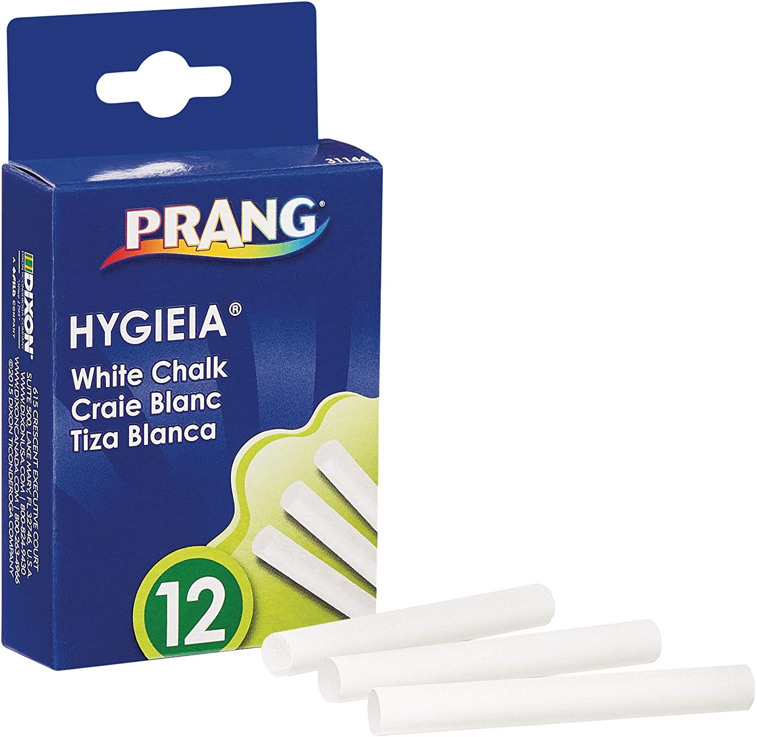 Dixon Prang Hygieia Dustless White Chalk