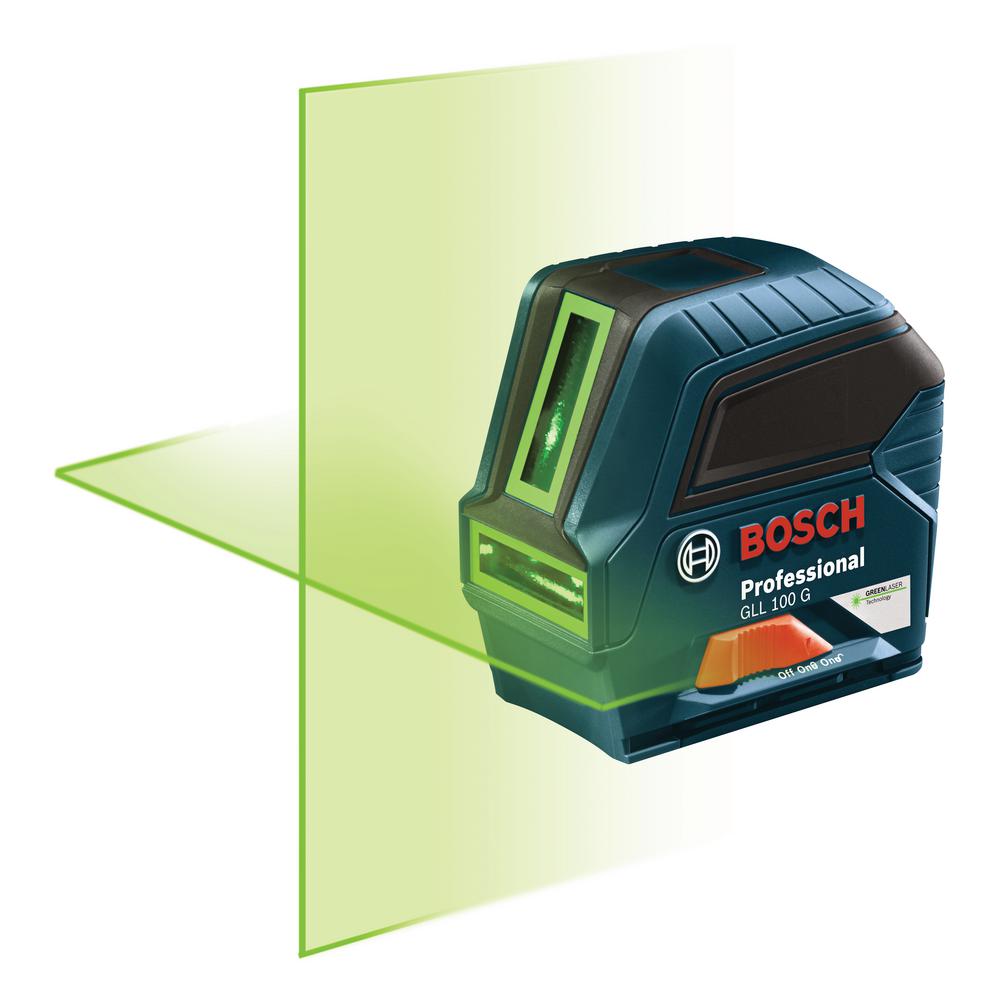 Bosch Green Beam Self Leveling Cross-Line Alignment Laser, GLL-100-G