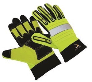 Seattle Glove GR2012 Green Hi Vis Shock Grip Gloves