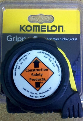 Komelon Gripper Tape Measure 1" x 25', PB5425-CSP