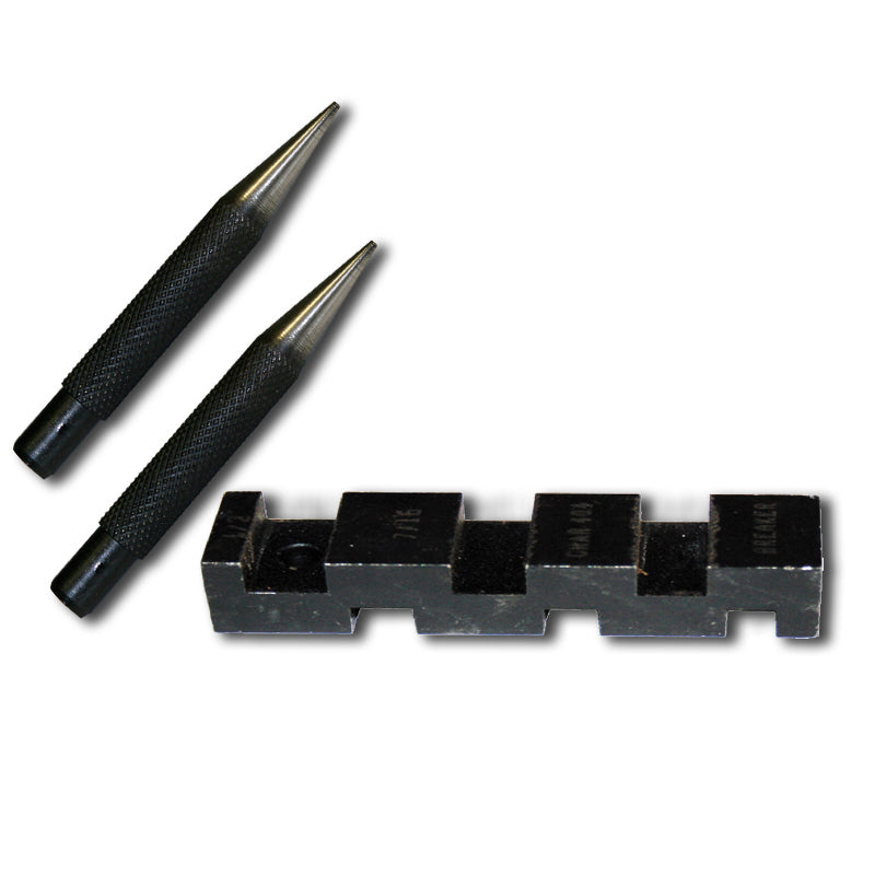 Saw Chain Anvil and Punch Set