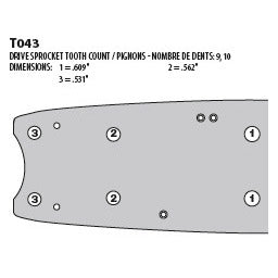 38 In. Harvester Bar for Timbco 38 Inch Saw Heads