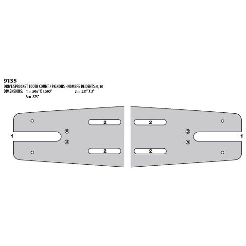 58 In. Double Ended Slasher Bar for Hudson/FEC