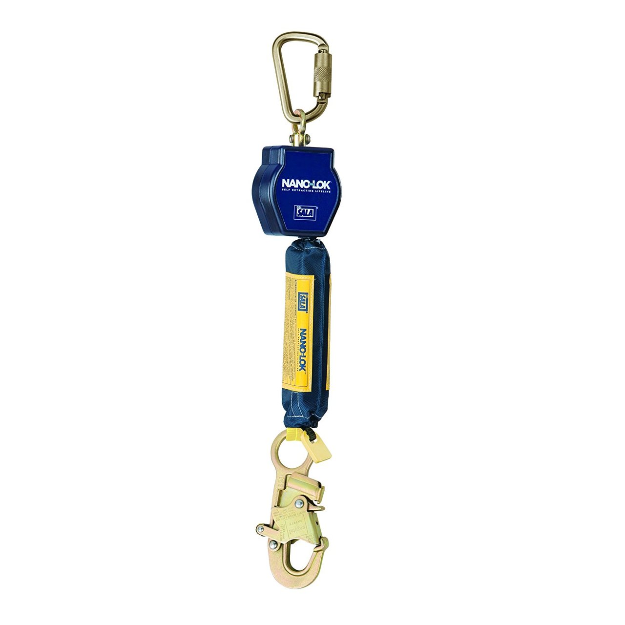 DBI-Sala Nano-Lok Self Retracting 6' Lifeline w/ Anchor Hook & Dynema Polyester Web