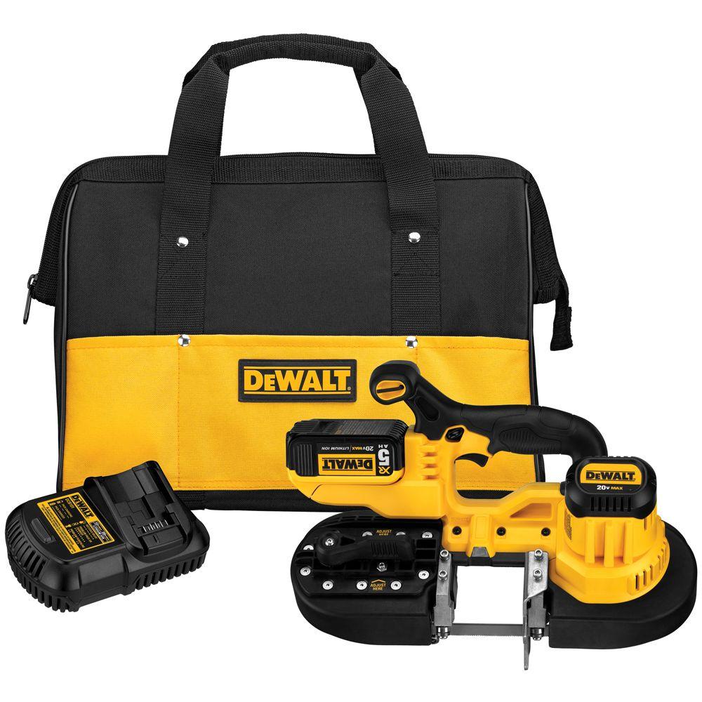 DeWalt 20-Volt Max Lithium Ion Band Saw Kit, DCS371P1