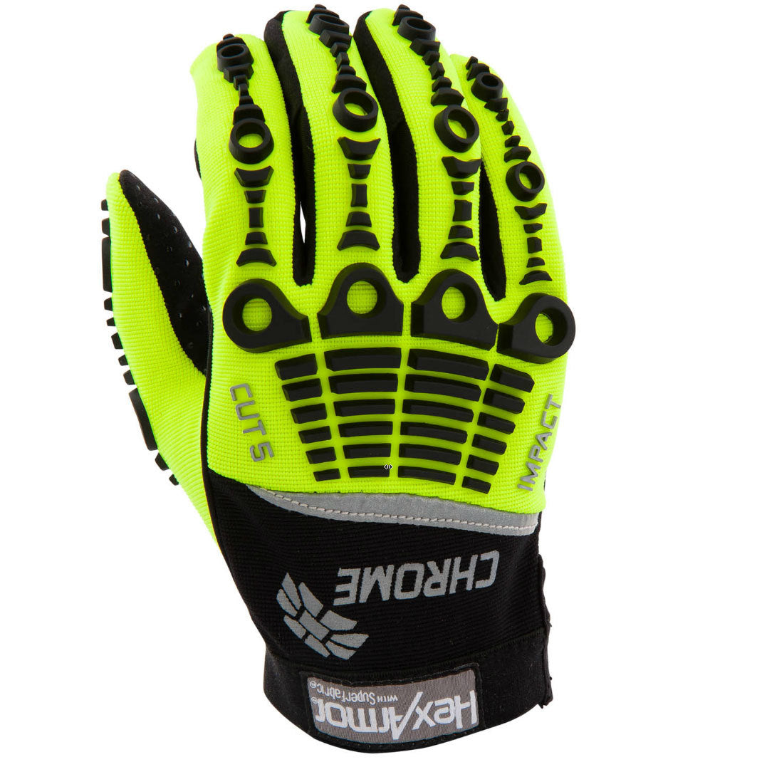 Chrome Series Cut Resistant SuperFabric Leather Safety Gloves