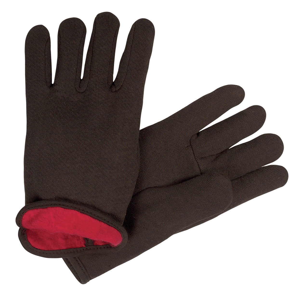 Red Lined Cotton Jersey Gloves, 7900