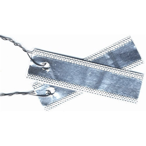 Double Faced Aluminum Tags, 3/4" x 3" - Box of 1000