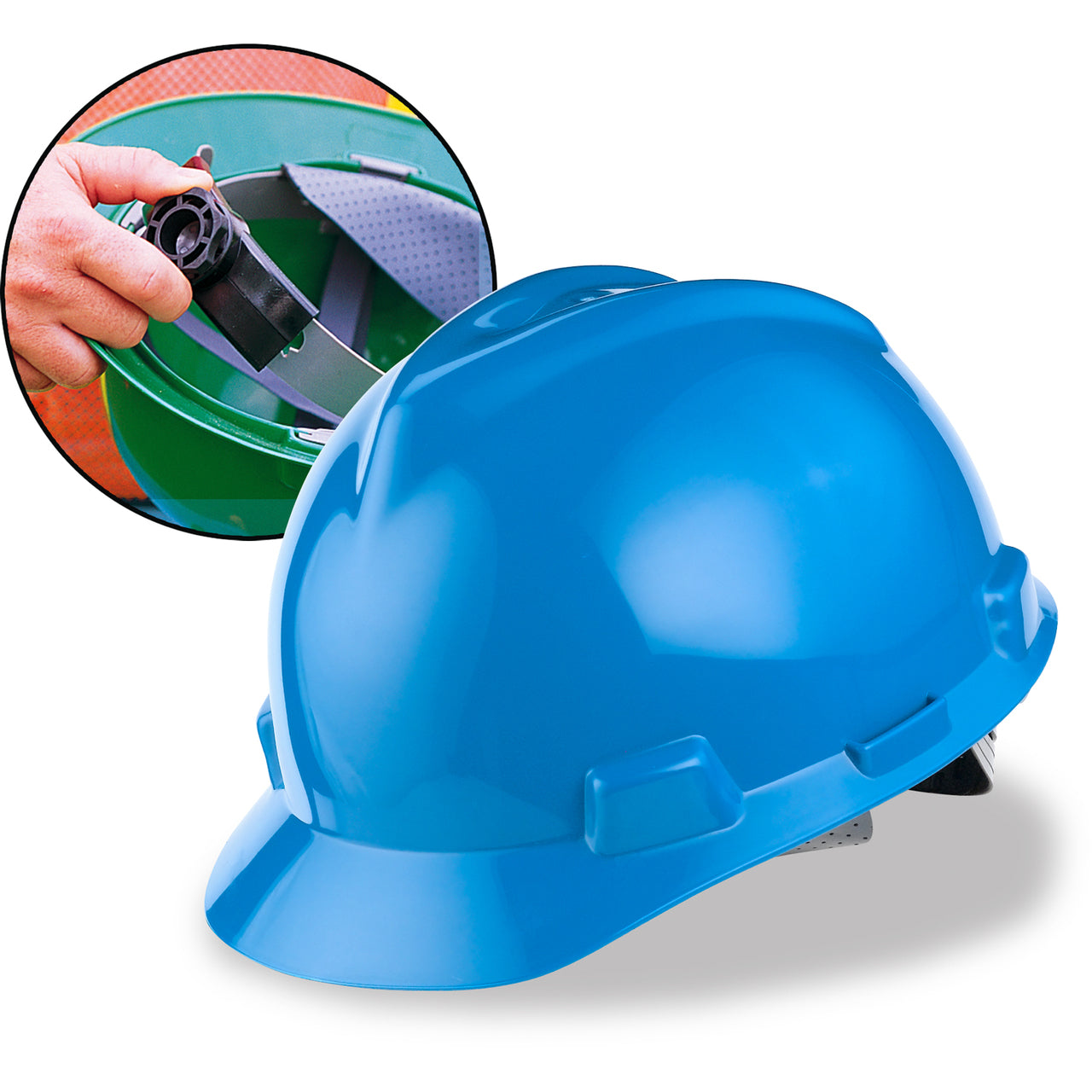 MSA Cap Style Hard Hat (Fas-Trac Ratchet Suspension)