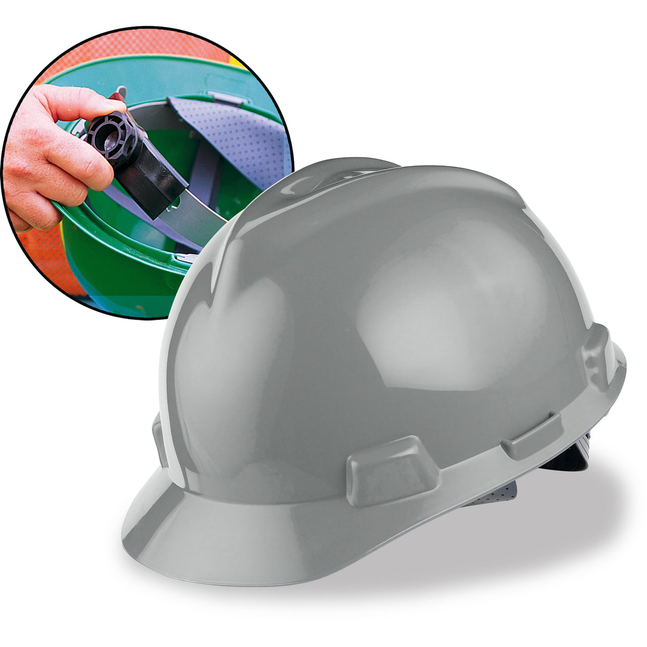 MSA Cap Style Hard Hat (Fas-Trac Ratchet Suspension)