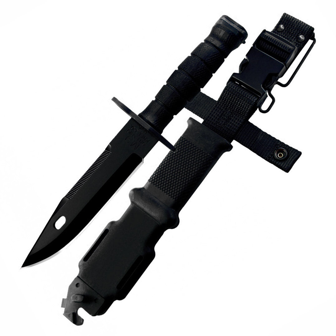 Ontario 493 M9 Bayonet & Scabbard Black, 6143