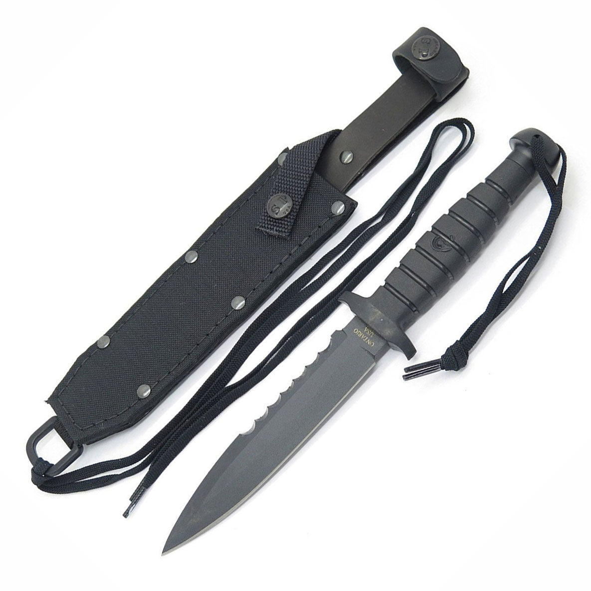Ontario Spec Plus SP15 LSA Survival Fixed Blade Knife & Sheath, 8415