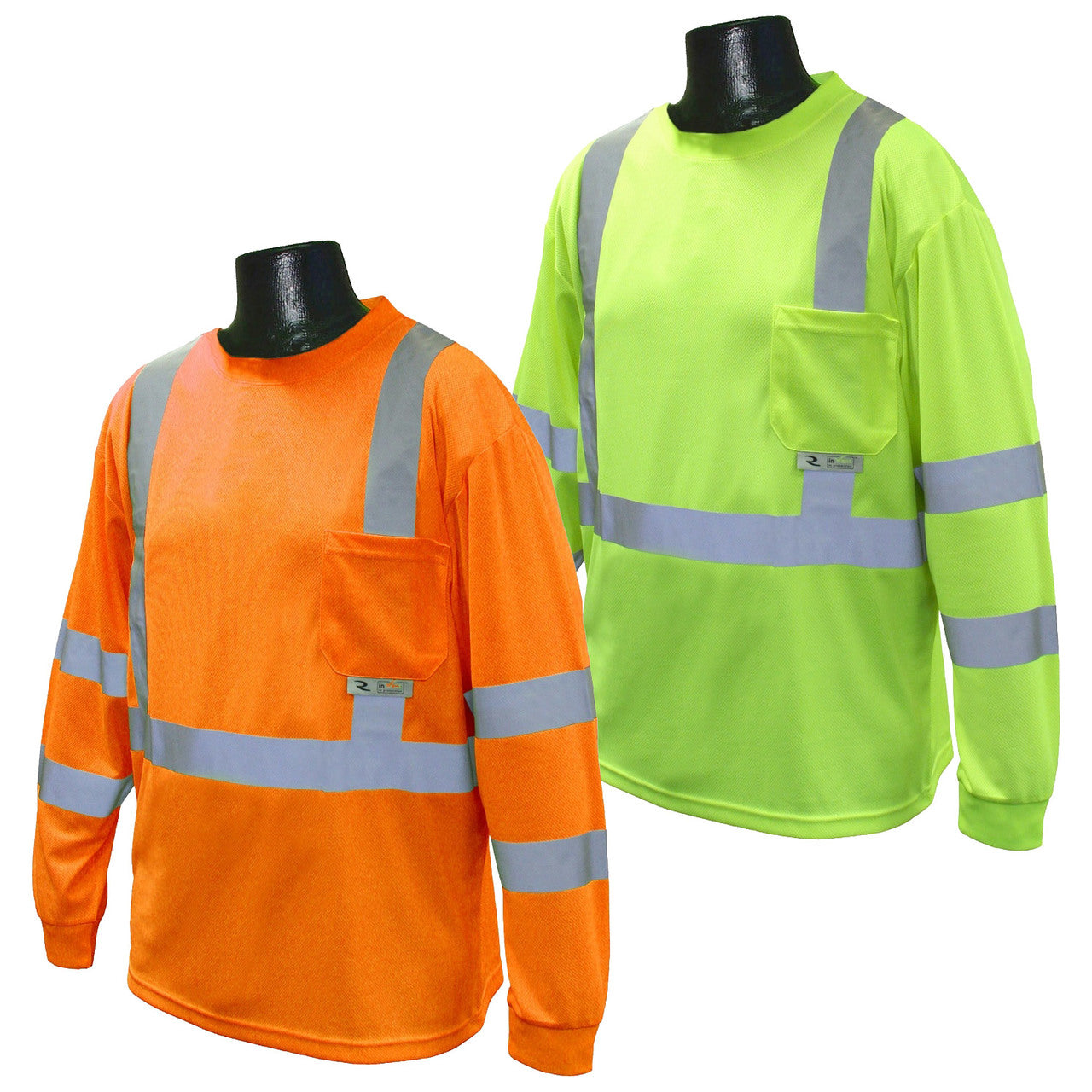 Radians Class 3 High Visibility Long Sleeve Safety T-Shirt, ST21