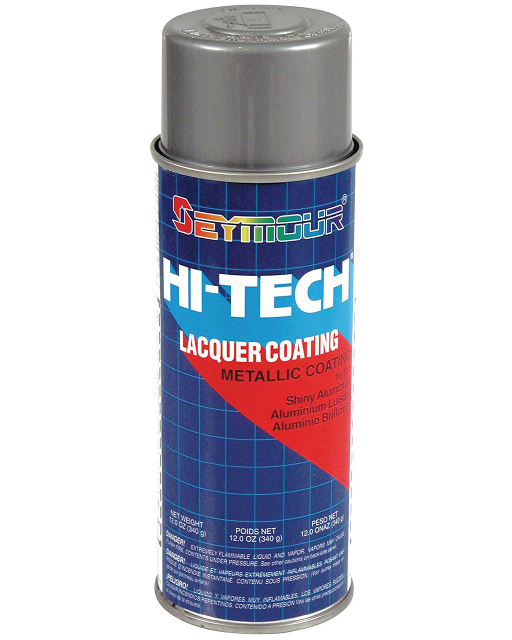 Seymour 12 oz. Shiny Aluminum Hi-Tech Lacquer Spray Paint, 16-111