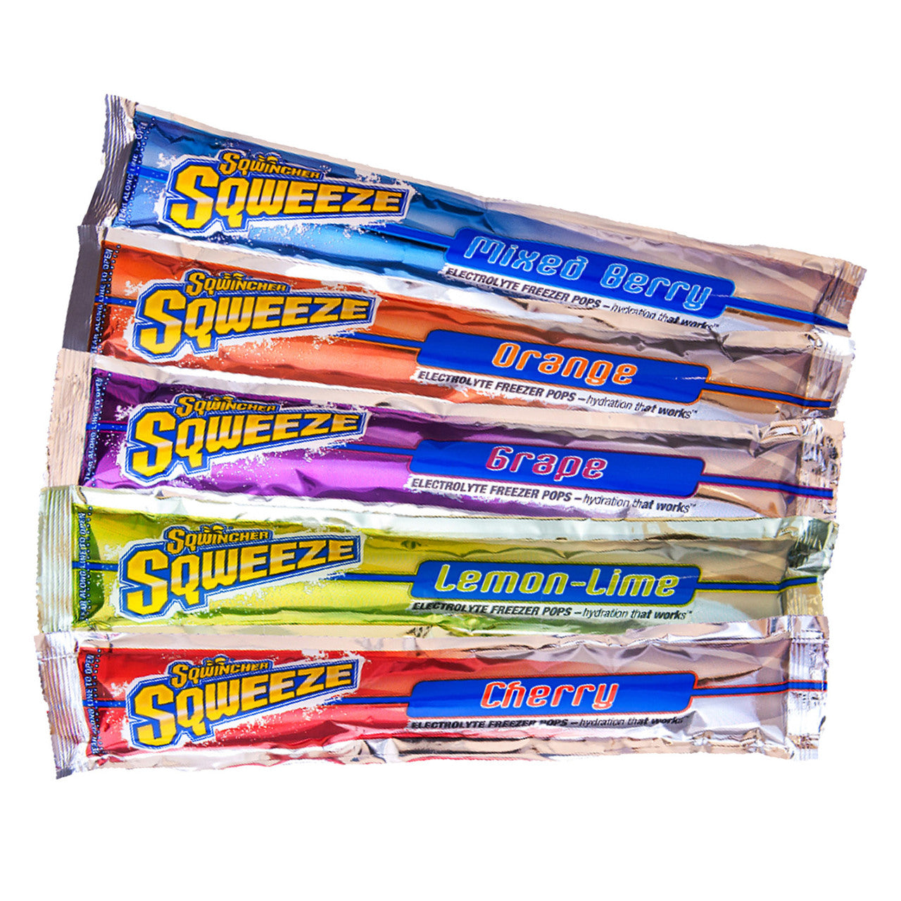 Sqwincher 3 Oz. Sqweeze Pops, Assorted Flavors (case Of 150) 