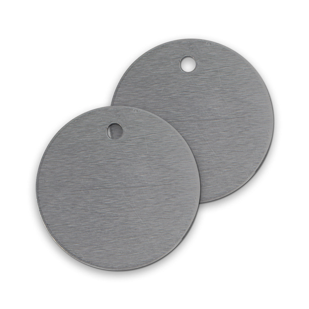 Round Numbered Aluminum Tags