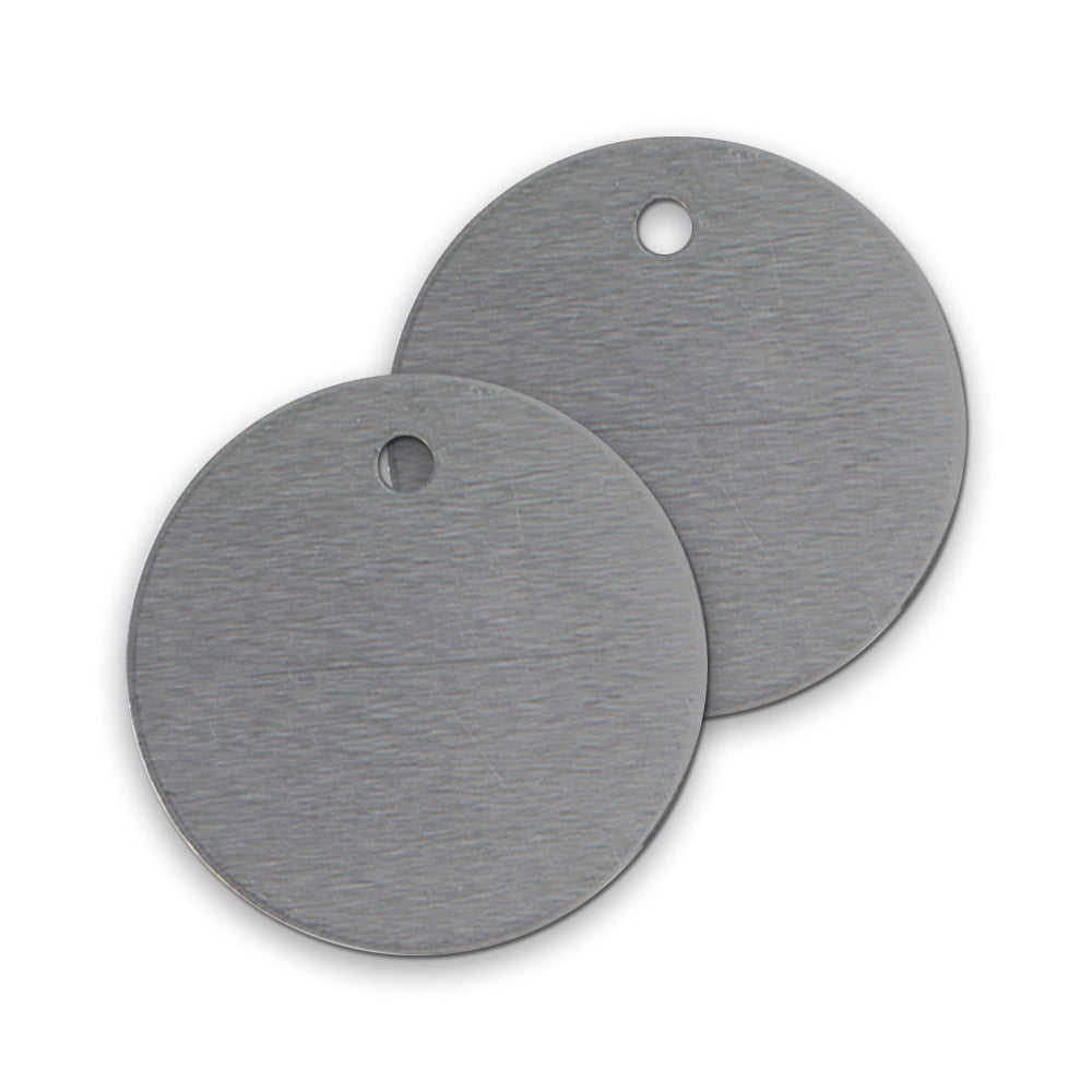 Unnumbered Round Aluminum Tags - 1 1/2", TAG-8