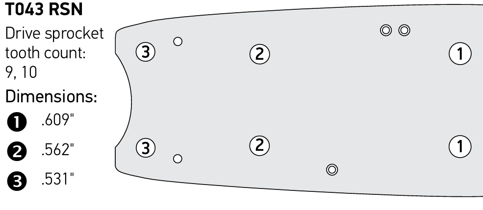 38 In. Harvester Bar for Timbco 38 Inch Saw Heads