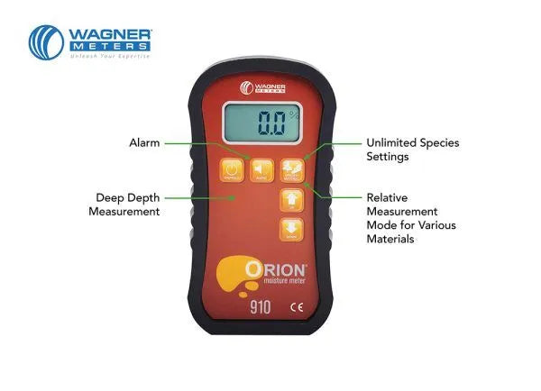 Orion 910 Deep Depth Pinless Wood Moisture Meter Kit