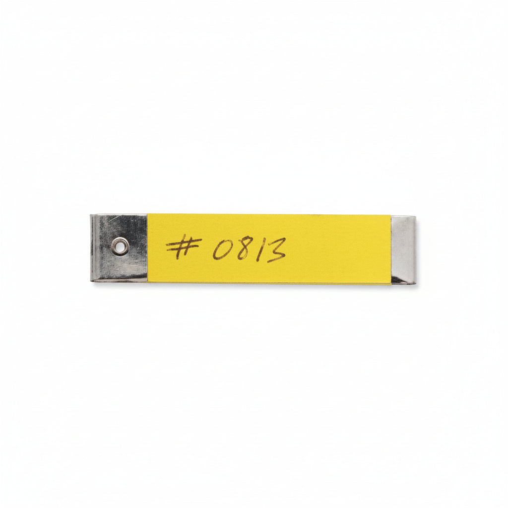 Aluminum Tags with Cardboard Backing