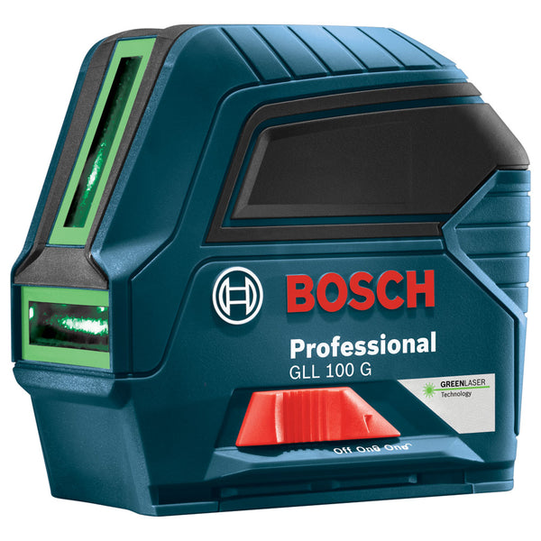 Bosch Green Beam Self Leveling Cross-Line Alignment Laser, GLL-100-G