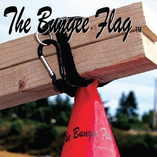 Bungee Flag, Tailgate Warning Flag - Red