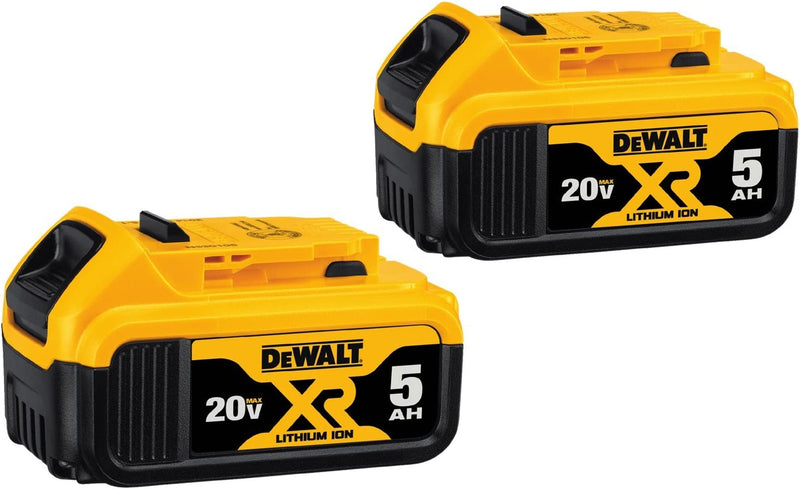 DeWalt 2 PK  20V MAX XR Premium Lithium Ion 5.0Ah Battery, DCB205-2