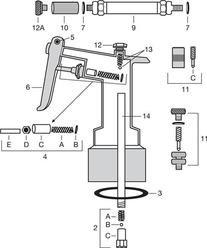 Idico Unassembled Casting, Sprayer Head Only