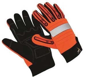 Seattle Glove OR200 Orange Hi Vis Shock Grip Gloves