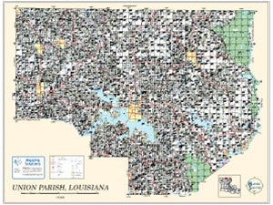 Union Parish Louisiana 2011 Plat Wall Map, WM-UNION