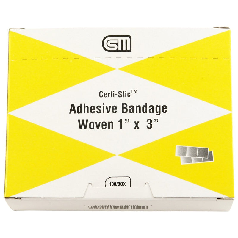 Adhesive Bandages, Woven 1" x 3" (100 box)