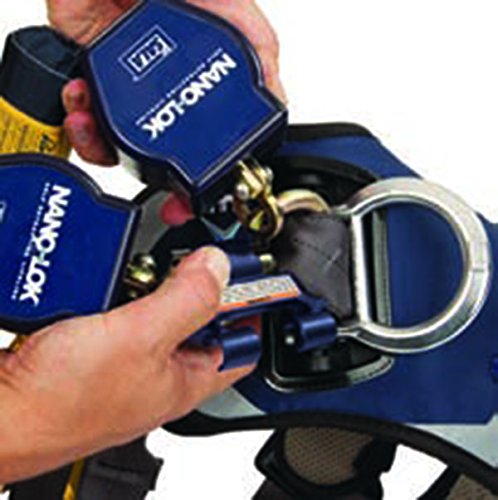 DBI-Sala Nano-Lok Twin Leg Quick Connect Self Retracting 6' Lifeline w/ Dynema Polyester Web