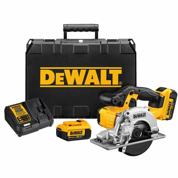 DeWalt 20-Volt Max 5-1/2" Cordless Metal Cutting Circular Saw Kit, DCS373M2