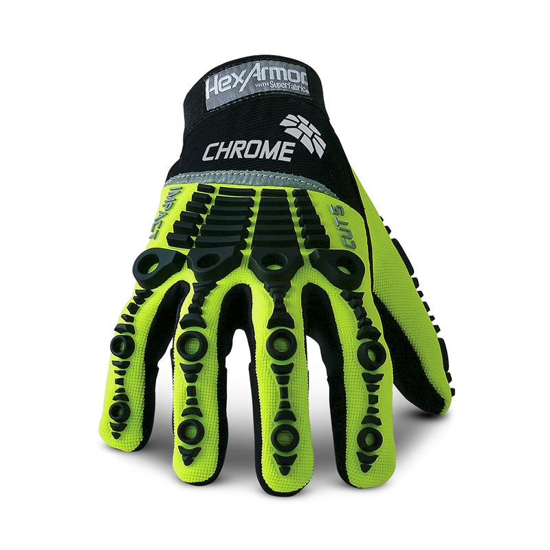 HexArmor Chrome Series Mud Grip L5 Cut Resistance Gloves, 4026