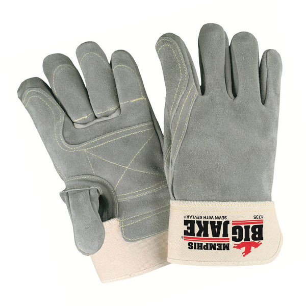 Memphis Lumber Jake Double Palm Full Leather Back Gloves