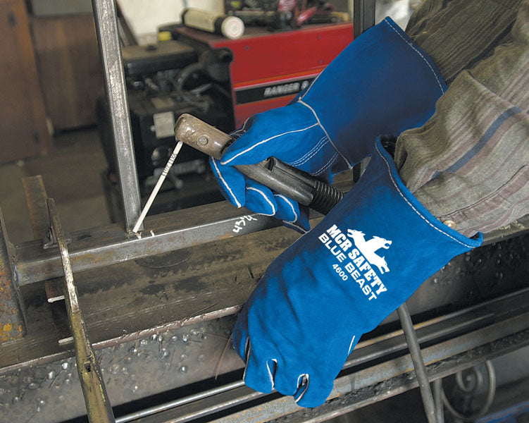 Memphis Blue Beast Premium Welders Gloves, 4600