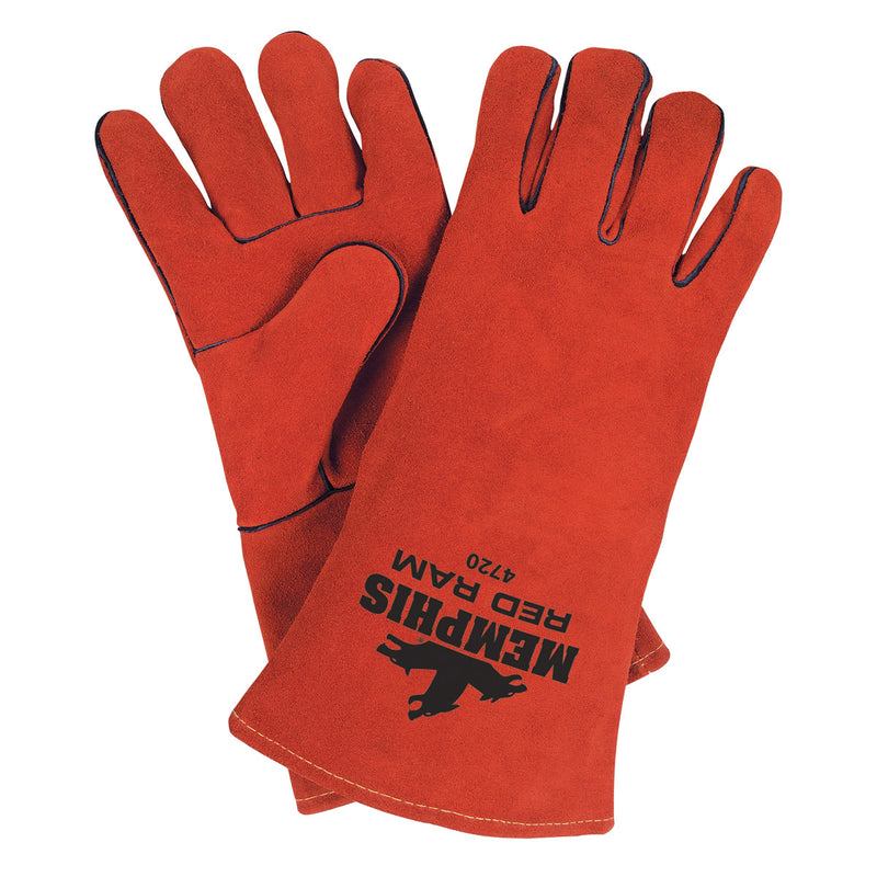 Memphis Red Ram Leather Welders Gloves, 4720