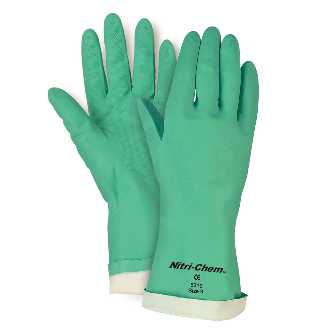 Memphis Nitri-Chem Flock Lined 15 mil Nitrile Gloves, 5319, 5320 & 5321