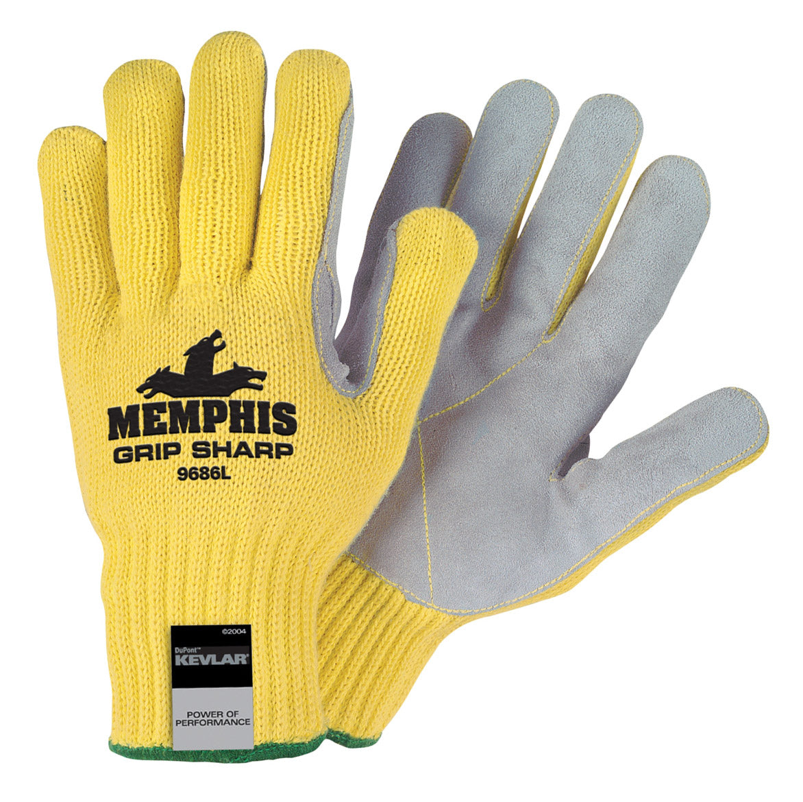 Memphis Grip Sharp Kevlar Shell Leather Palm Gloves, 9686