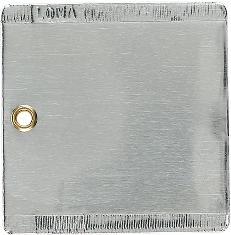 Double Faced Aluminum Tags, 3" x 3" - Box of 50