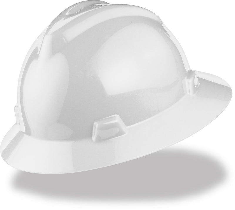 MSA Full Brim Hard Hat (Four Point Staz-On Suspension)