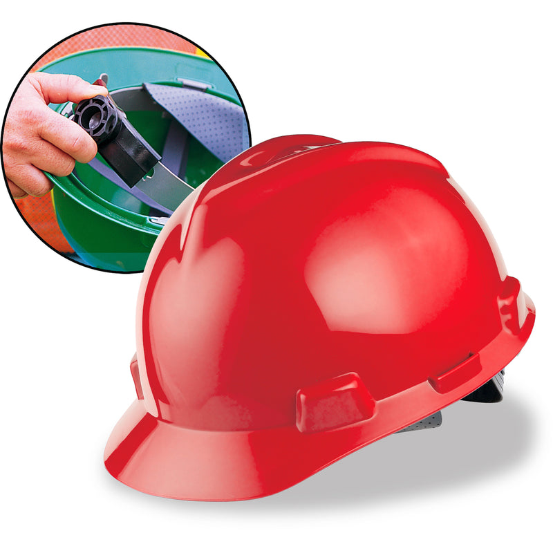 MSA Cap Style Hard Hat (Fas-Trac Ratchet Suspension)