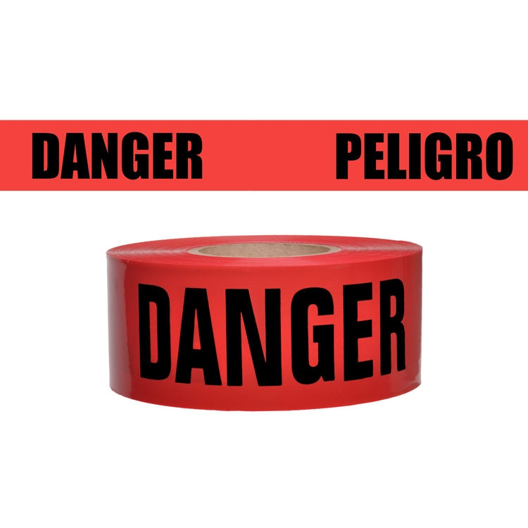 Presco Red Danger Peligro Barricade Tape 7 Mil - BR357R174 | CSP Forestry