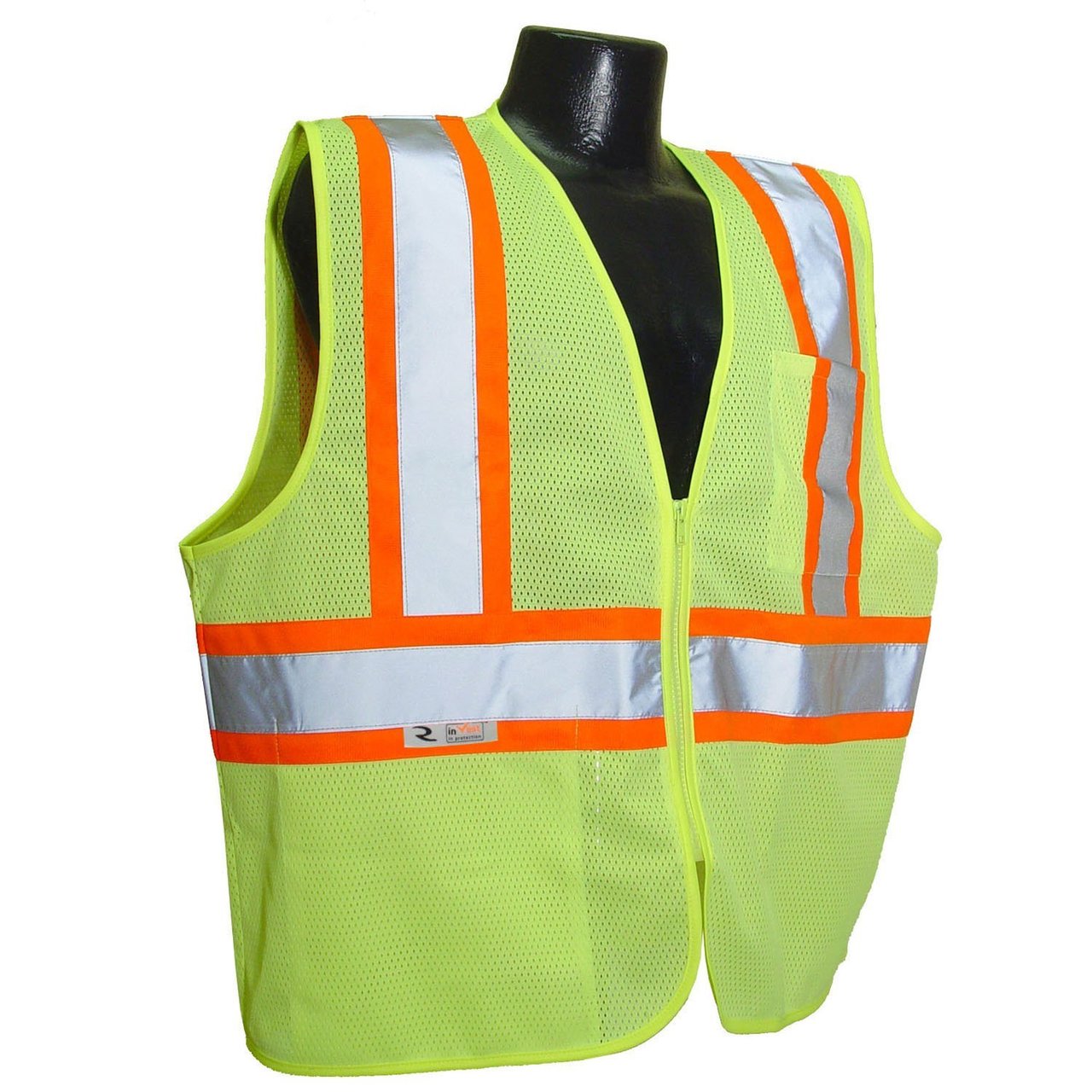 Radians Class 2 Safety Vest, Hi-Viz Green, SV22