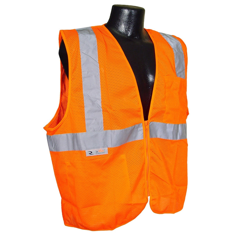 Radians Economy Class 2 Mesh Safety Vest with Zipper, SV2