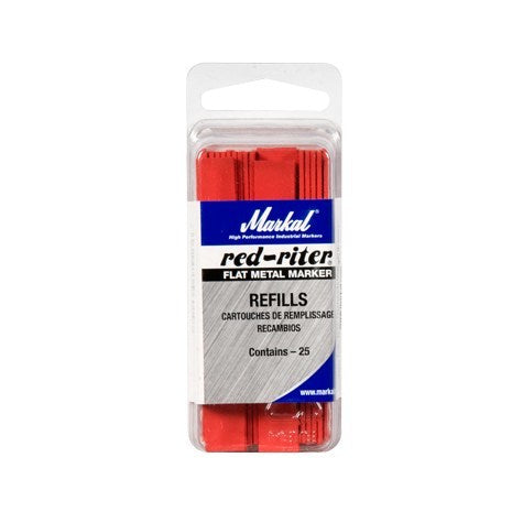 Markal Red-Riter Metal Marker Refills - 25 pack