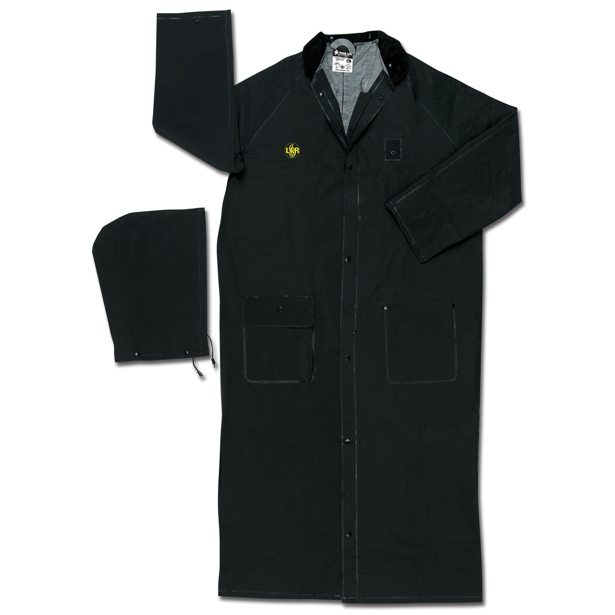 River City Black FR Duster Raincoat, FR267C