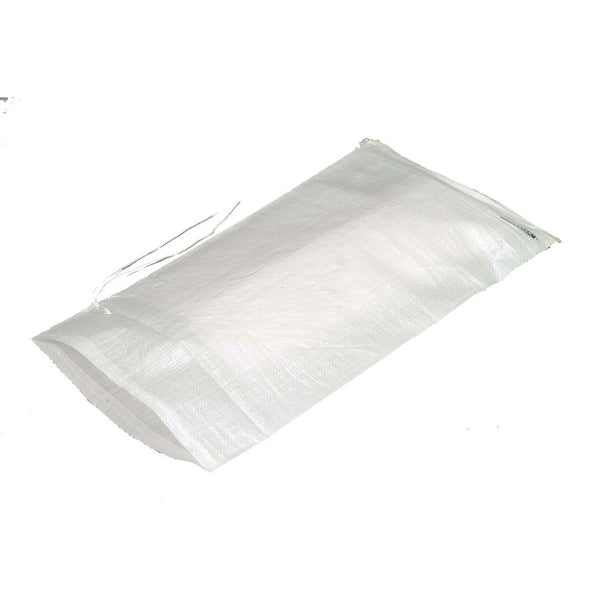 Empty White Sandbag with Tie, 100A