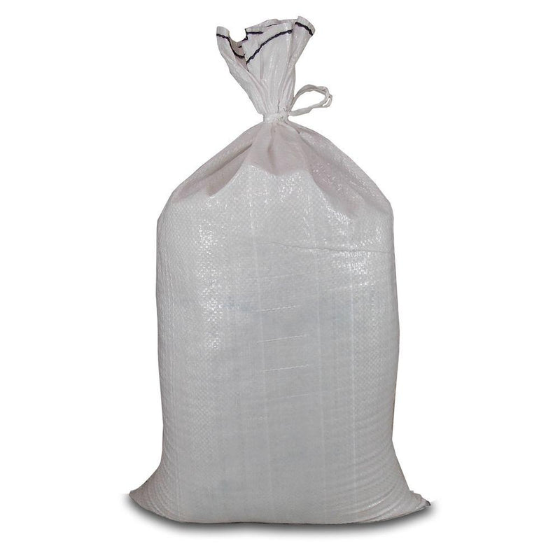 Empty White Sandbag with Tie, 100A
