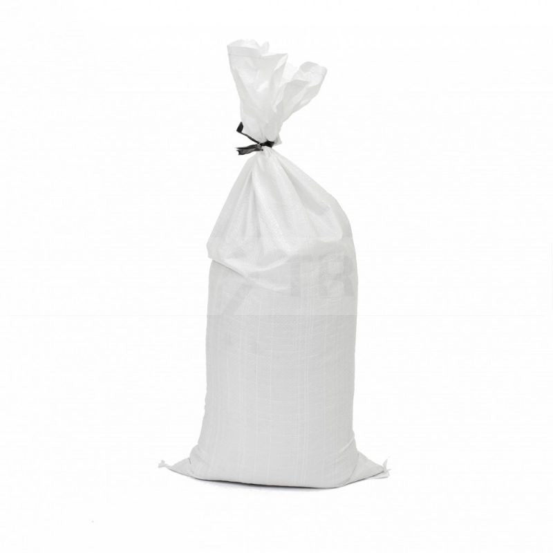 Empty White Sandbag with Tie, 100A